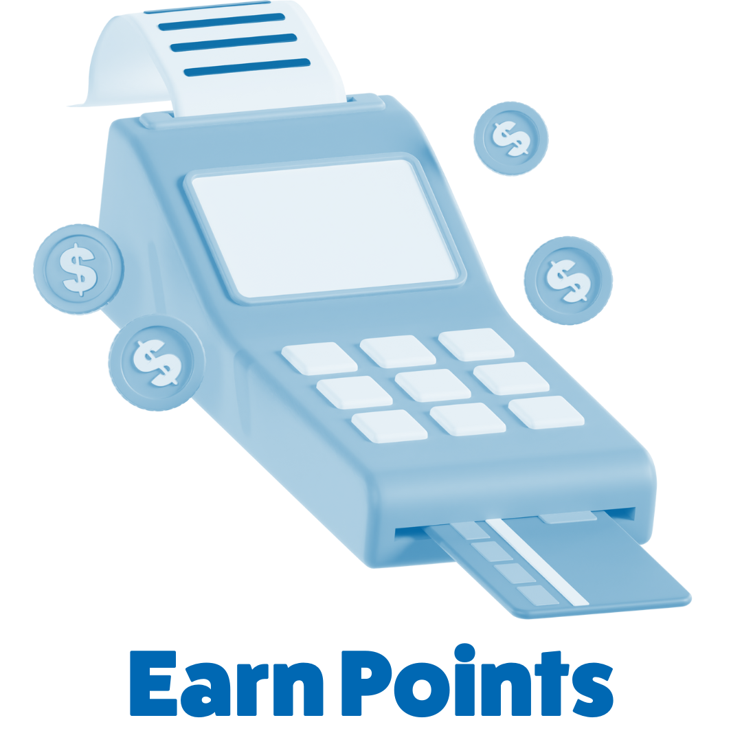 Earn points graphic
