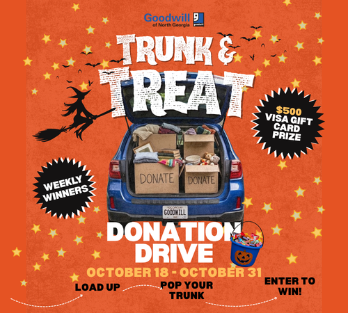 Trunk & Treat Donation Drive flyer